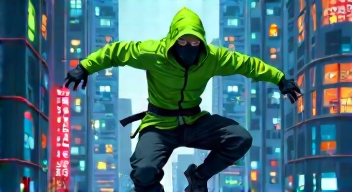 Parkour und pixelierte Kämpfe 🥷